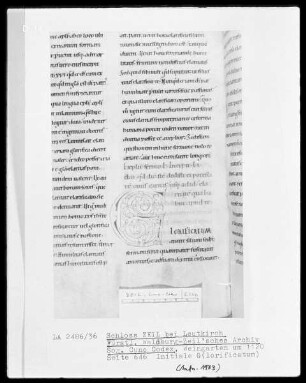 Sogenannter Cuno-Codex — Initiale G(lorificatum), Folio 646