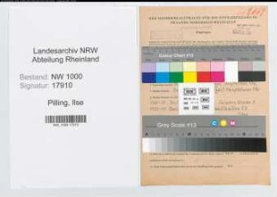 Entnazifizierung Ilse Pilling, geb. 09.08.1904 ()