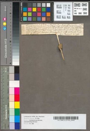 Documentum immissionis [über das Erbe Averdick im Kirchspiel Osterwiek].