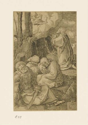 Christus in Gethsemane, Blatt 2 der Folge "Passion"