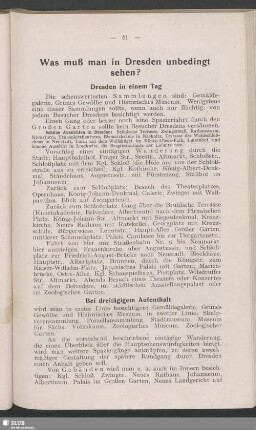 Was muß man in Dresden unbedingt sehen?