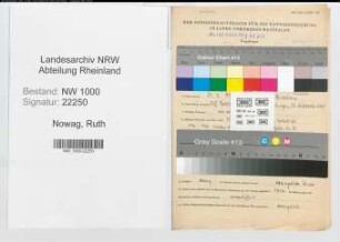 Entnazifizierung Ruth Nowag, geb. 24.03.1912 (Lehrerin)