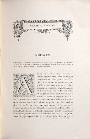 XVIIme siècle : lettres, sciences et arts ; France 1590 - 1700