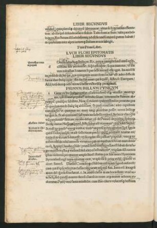 Lucii Flori Epitomatis Liber Secundus