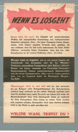 Wenn Es Losgeht : Welche Wahl Triffst Du?