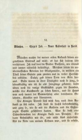 VI. München. - Chézy's Tod. - Neuer Aufenthalt in Paris