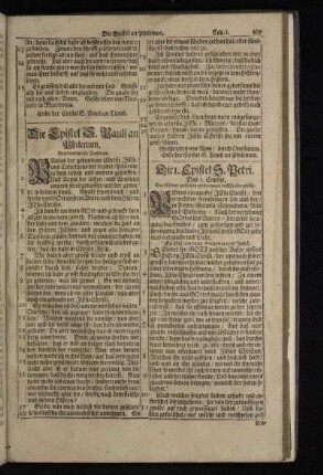 Die Epistel S. Pauli an Philemon.