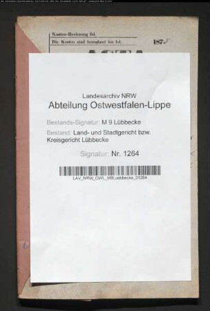 Erblasser: Steinmann, Friedrich Wilhelm; Erblasser: Lohrmann, Wilhelmine: Abschluss eines Erbvertrags
