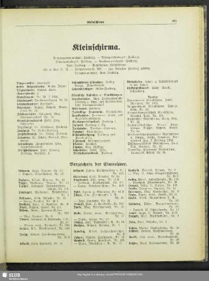 Kleinschirma