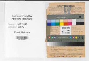 Entnazifizierung Heinrich Fuest , geb. 28.04.1898 (Tierarzt)