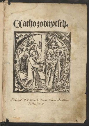 Catho zo duytsch.||