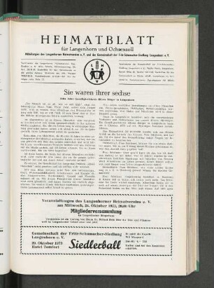 Sie waren ihrer sechse