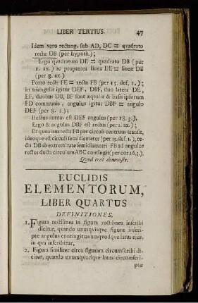 Euclidis Elementorum, Liber Quartus