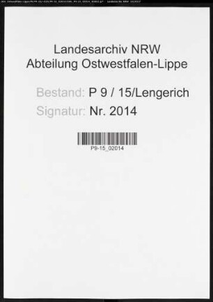 Sterberegister Standesamt Lengerich