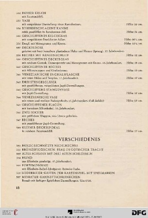 Verschiedenes (Nr. 351-380)