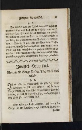 Zweytes Hauptstück.