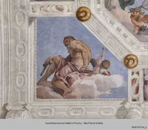 Villa Barbaro; Stanza dell'Olimpo : Der Olymp, die vier Elemente und Allegorien