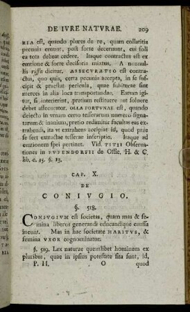 Cap. X. [XI.] De Coniugio