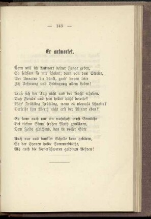 Er antwortet