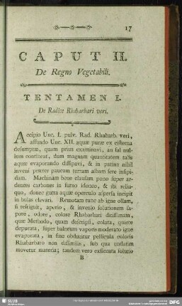 Caput II. De Regno Vegetabili