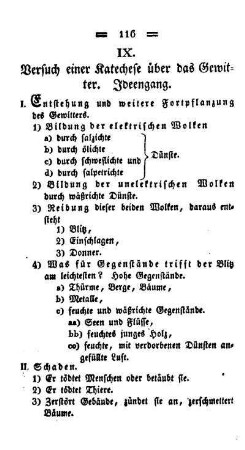 Versuch einer Katechese über das Gewitter