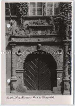 Saalfeld an der Saale, Portal der Stadtapotheke