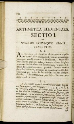 Arithmetica Elementaris.
