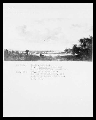 Blick auf Schloß Vincennes bei Paris