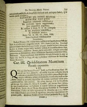 Cap. III. Quidditatem Montium Pietatis exponens.