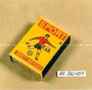 Streichholzschachtel "Sport"