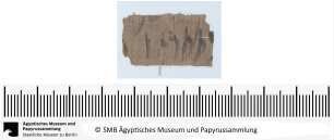 Aramäischer Papyrus, aramäische Version der Behistun‚ Inschrift Dareios’ I., Fragment
