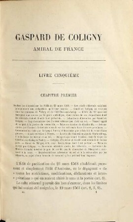 Gaspard Coligny Amiral de France, 3