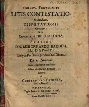 Litis contestatio