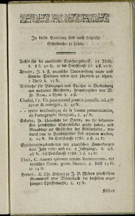 In dieser Handlung sind auch folgende Schulbücher zu haben.