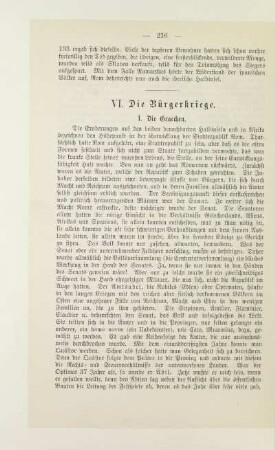 VI. Die Bürgerkriege