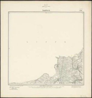 Meßtischblatt 2294 : Sandebeck, 1898 : Sandebeck. - Aufn. 1896. - 1:25000. - [Berlin]: Reichsamt für Landesaufnahme, 1898. - 1 Kt.