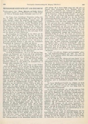 629-631 [Rezension] Sundermeier, Theo, Mission, Bekenntnis und Kirche