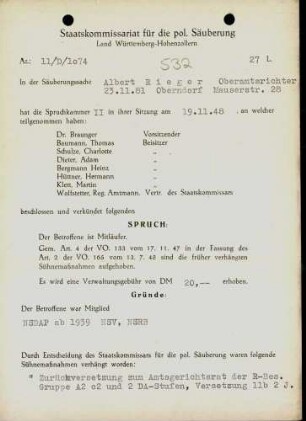 Rieger, Albert