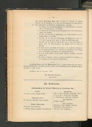 Zusammensetzung der Kolonial-Abteilung im Auswärtigen Amt.