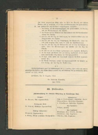 Zusammensetzung der Kolonial-Abteilung im Auswärtigen Amt.
