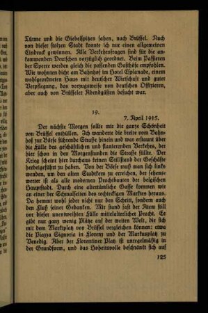 125-134, 19. (7. April 1915) - 21. (9. April 1915)
