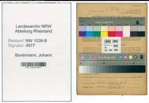 Entnazifizierung Johann Bovermann , geb. 09.01.1890 (Angestellter)