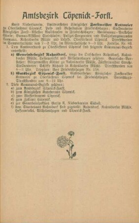 Amtsbezirk Cöpenick-Forst