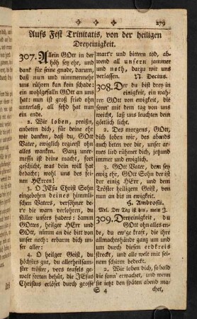 279-287, Aufs Fest Trinitatis