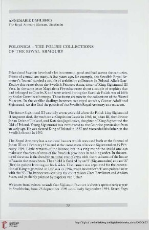 Polonica – The Polish collections of the Royal Armoury