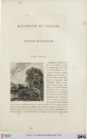 13: Exposition de Londres, [1] : Peinture et sculpture