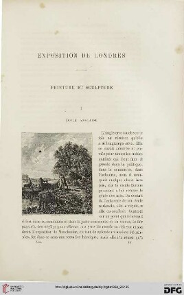 13: Exposition de Londres, [1] : Peinture et sculpture