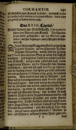 Das XXIII. Capitul.