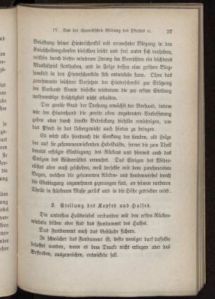 2. Stellung des Kopfes und Halses