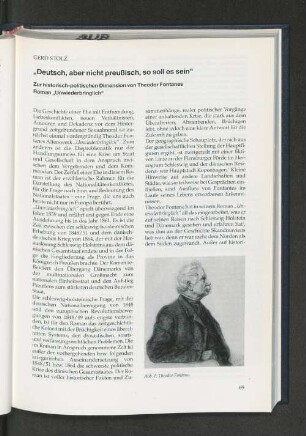 "Deutsch, aber nicht preußisch, so soll es sein" : Zur historisch-politischen Dimension von Theodor Fontanes Roman "Unwiederbringlich"